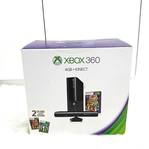 XBOX 360e + Kinect (Full Body Controller) + 2 Games (NEW) $800 MSRP (RARE) - Picture 2 of 3